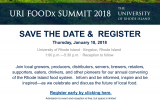 Registration is Open for the URI Foodx Summit 2018